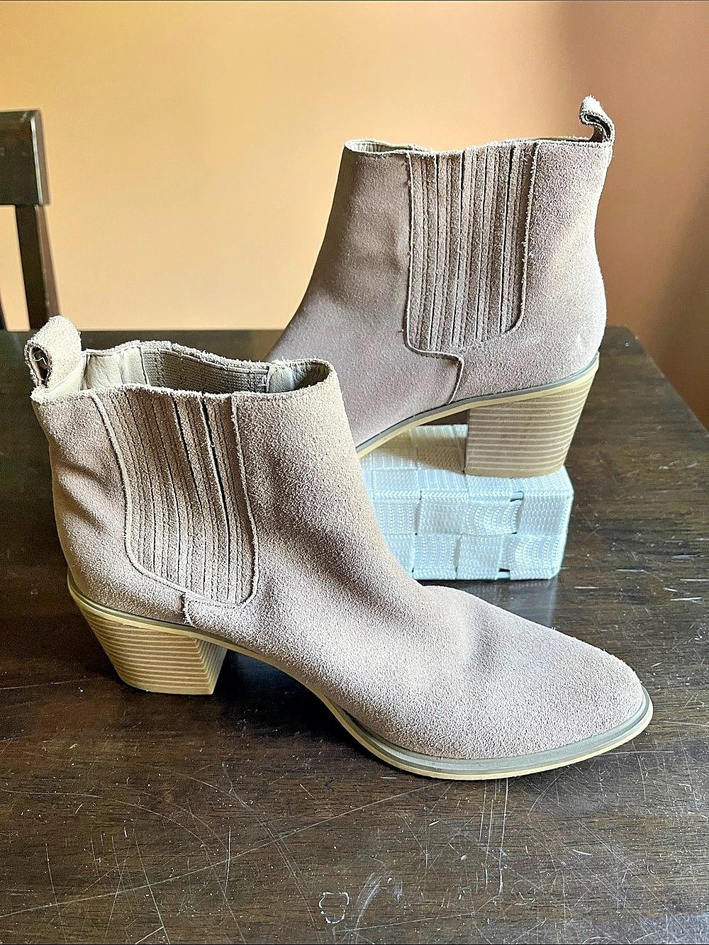 Gianni Bini Pointed Toe Ankle Boots in Brown